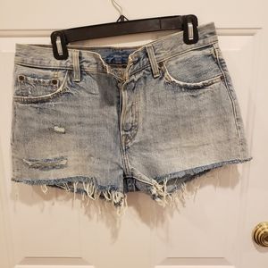 Levi's cut off jean shorts